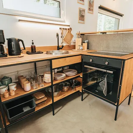 別荘 Modernes Tinyhouse Trailer Am Waldrand - Mit Seezugang