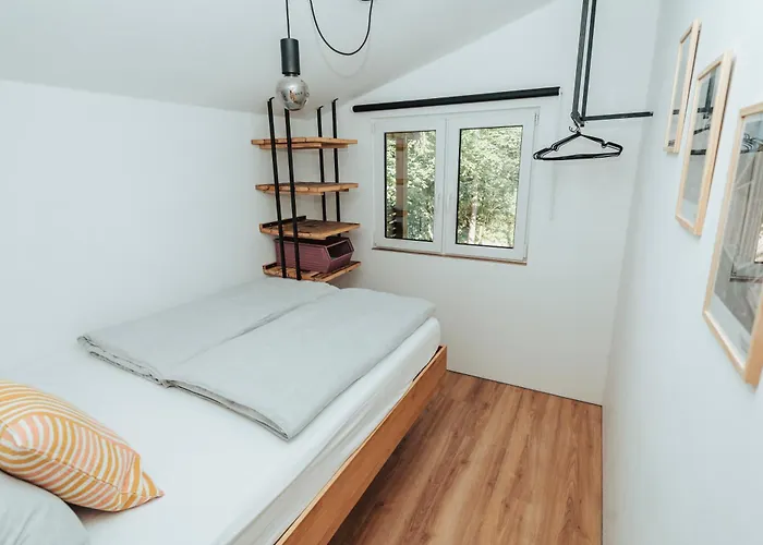 Modernes Tinyhouse Trailer Am Waldrand - Mit Seezugang * אגינג