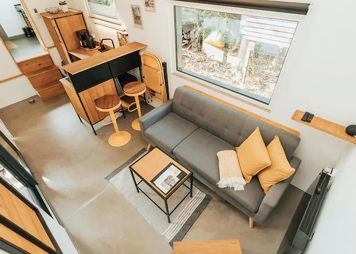 בית נופש Modernes Tinyhouse Trailer Am Waldrand - Mit Seezugang אגינג
